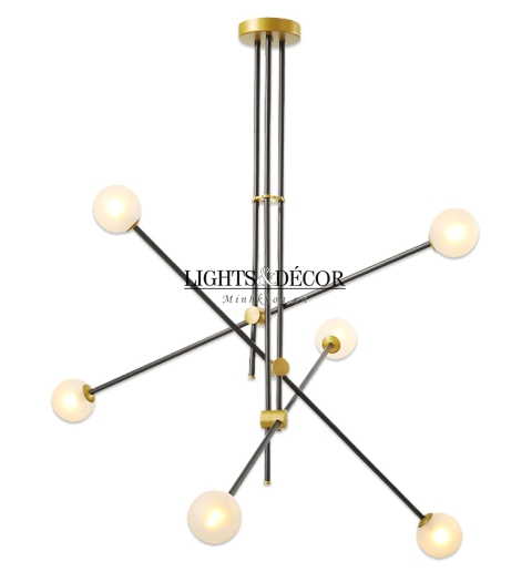 Đèn Chùm Phân Tử Hiện Đại 6 Bóng 3205/6