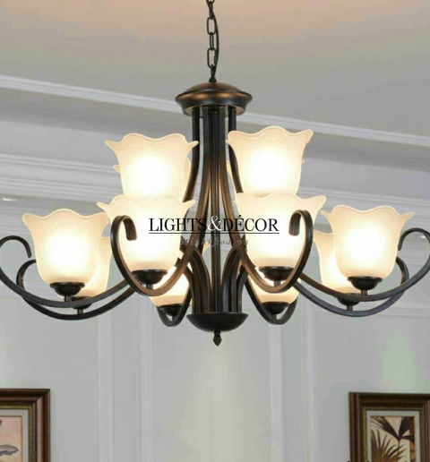 Đèn Chùm Tân Cổ Điển 12 Bóng BF85315/8+4